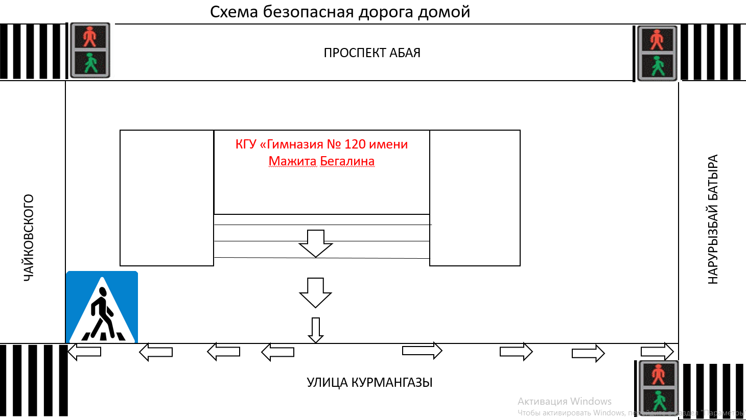 Схема безопасная дорога домой